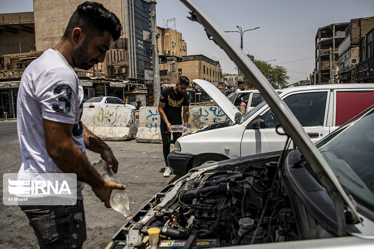 ☀️ دمای هوای اهواز از ۴۸ درجه سانتی‌گراد عبور کرد