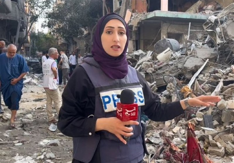 گفتگوی روزنامه مصری با خبرنگار تسنیم در غزه پس از کسب جایزه شهید «شیرین ابوعاقله»