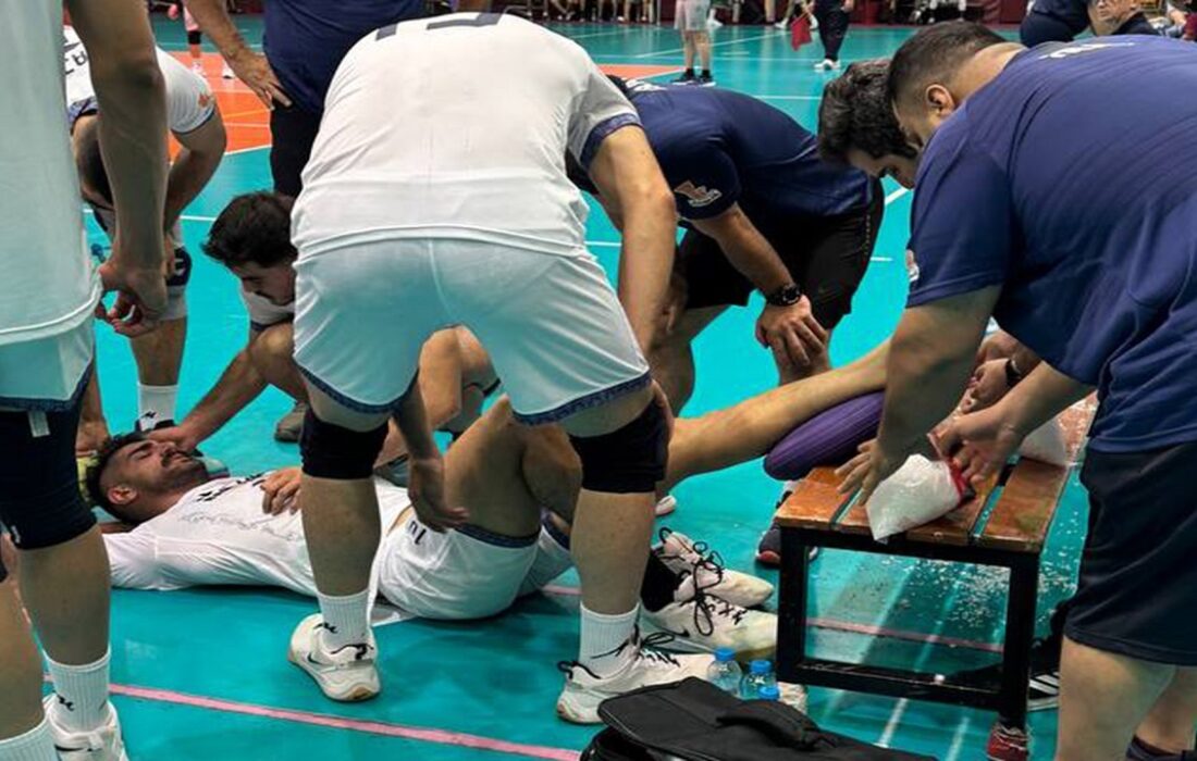 امین اسماعیل‌نژاد مصدوم شد