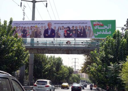 بنرهای زاکانی برای پزشکیان+تصاویر