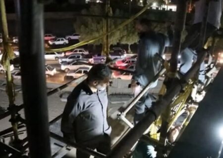 سقوط شهردار اهواز از ارتفاع هنگام بازدید پروژه