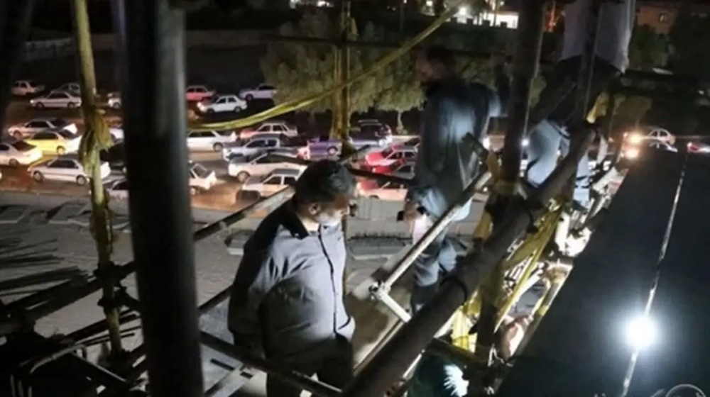 سقوط شهردار اهواز از ارتفاع هنگام بازدید پروژه