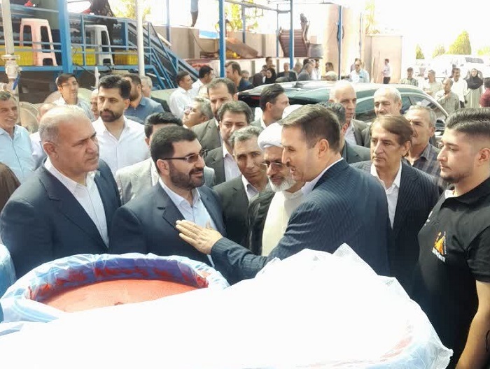 افتتاح کارخانه تولید پوره و کنسانتره خرما و رب در شاهیندژ با ظرفیت تولید ۳۰ هزار تن در سال