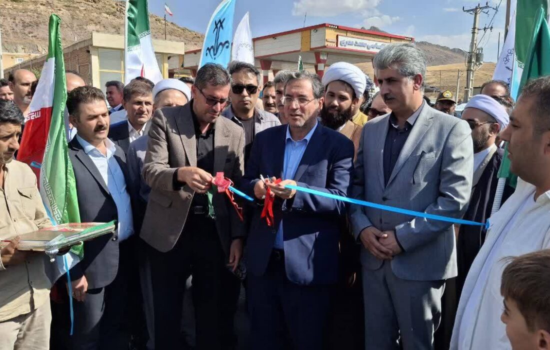 بهرهبرداری از طرح ساماندهی ورودی شهر مهاباد از سمت جاده میاندوآب