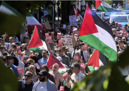 تظاهرات ده هزار نفری حمایت از فلسطین در آلمان