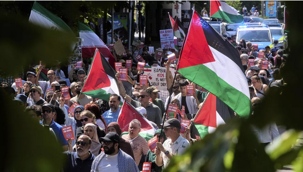 تظاهرات ده هزار نفری حمایت از فلسطین در آلمان