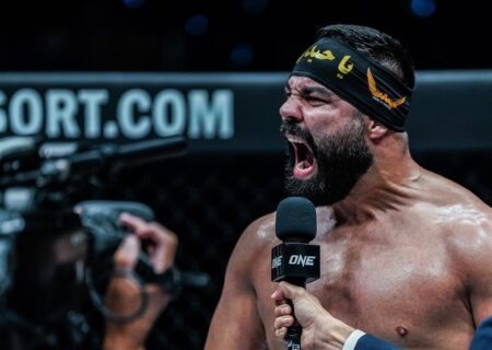 اولین پیروزی علی اکبری در ACA: تانک داغستان در برابر قدرت فایتر ایرانی تسلیم شد