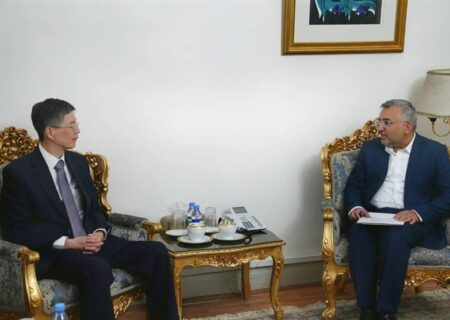 دیدار سفیر چین با معاون دیپلماسی اقتصادی وزیر خارجه برای تقویت همکاری‌های اقتصادی