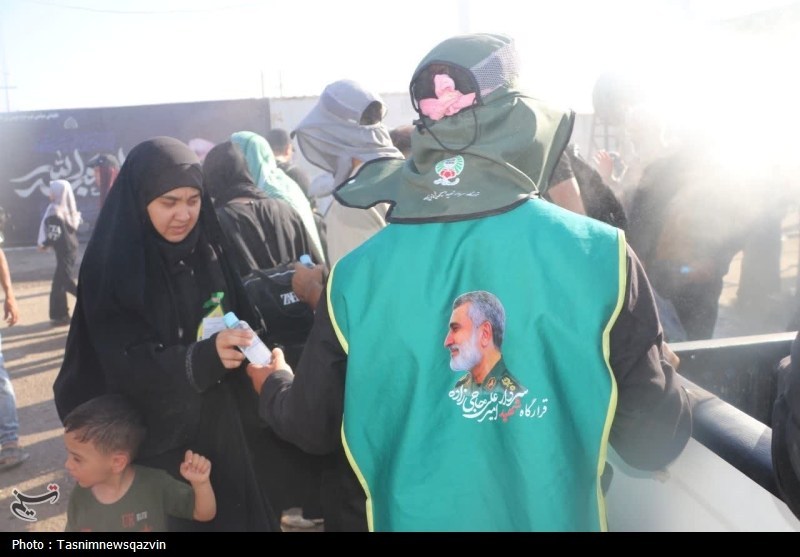 خدماترسانی بیوقفه قرارگاه شهید حاجیزاده قزوین در مرز مهران