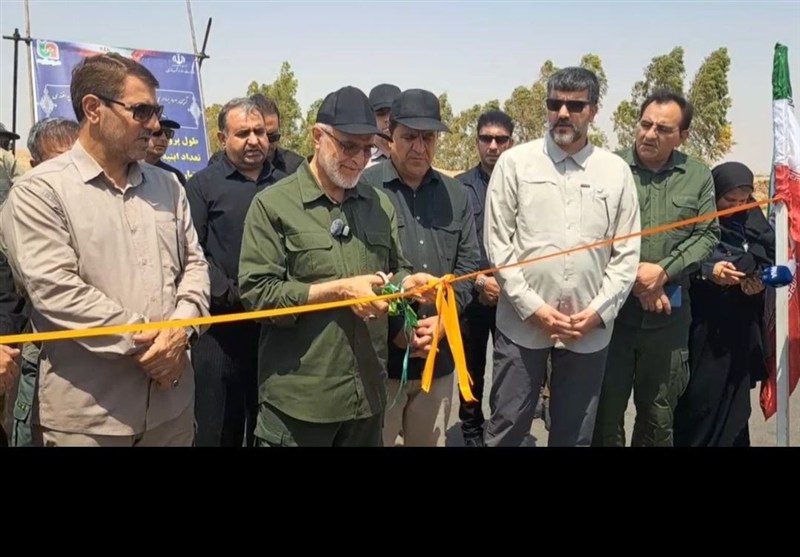 بهرهبرداری از پروژه بهسازی و احداث جاده ترانزیتی-پدافندی بین پایانه شهید رئیسی و شهید سلیمانی