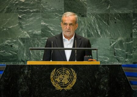 آغاز سخنرانی پزشکیان در مجمع عمومی سازمان ملل