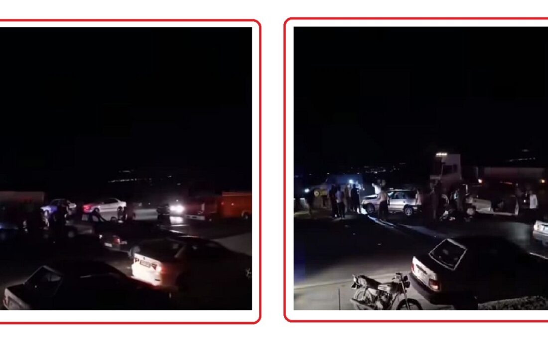 ۱۴ کشته و زخمی در تصادف زنجیرهای در نقده