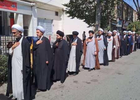 راه اندازی دسته عزاداران خیابانی شهادت امام حسن عسگری (ع) در خوی + عکس