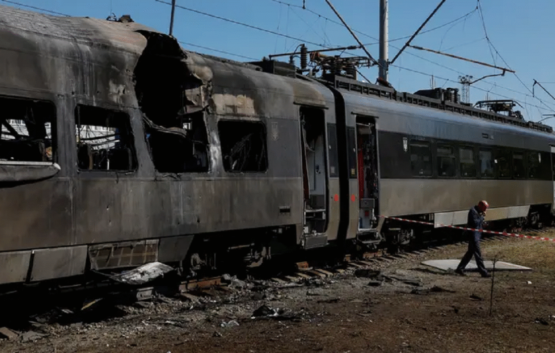 روسیه زیرساخت‌های ریلی در مرکز اوکراین را هدف قرار داد