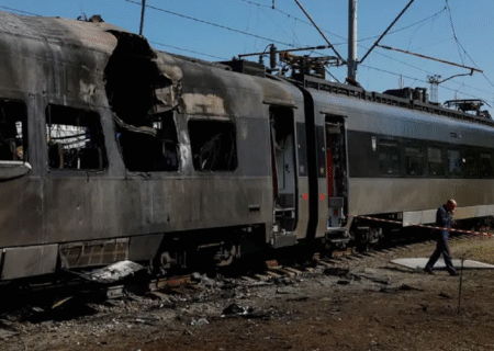 روسیه زیرساخت‌های ریلی در مرکز اوکراین را هدف قرار داد