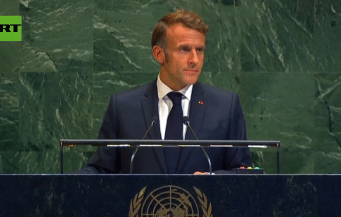 مکرون: فرانسه کشور فلسطین را به‌رسمیت می‌شناسد/ در خصوص فلسطین نباید تعلل کرد