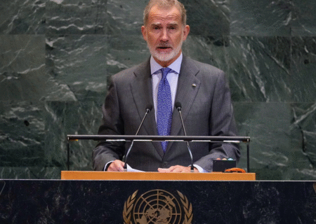 پادشاه اسپانیا در سازمان ملل: قتل عام غزه باید فوراً متوقف شود