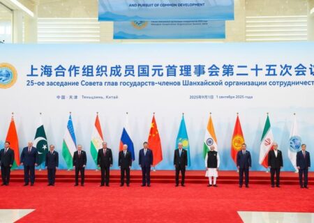 عکس یادگاری نشست سران سازمان همکاری شانگهای