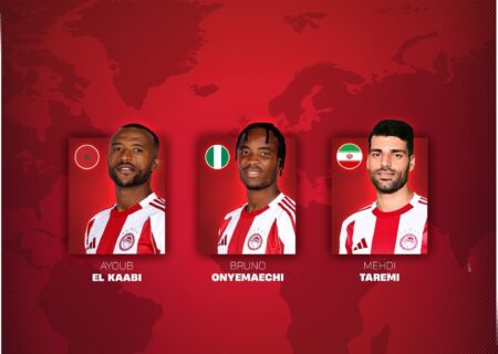 المپیاکوس، طارمی را با پرچم ایران جهانی کرد!