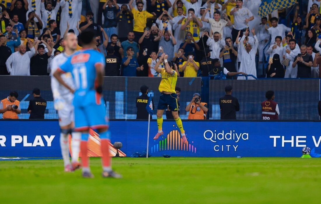 دو گل سهم رونالدو در بازی یکطرفه النصر با الریاض