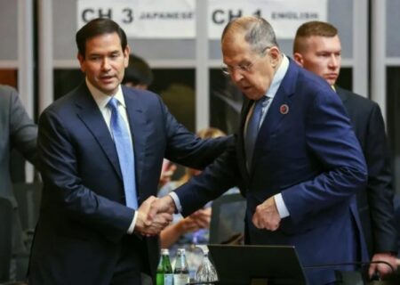 دیدار و گفتگوی وزرای خارجه آمریکا و روسیه در نیویورک