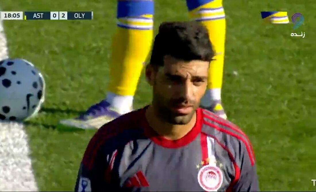 دبل مهدی طارمی در بازی امروز المپیاکوس مقابل آستراس