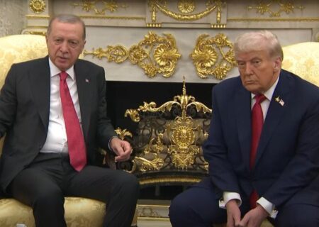 دیدار ترامپ و اردوغان در کاخ سفید + عکس