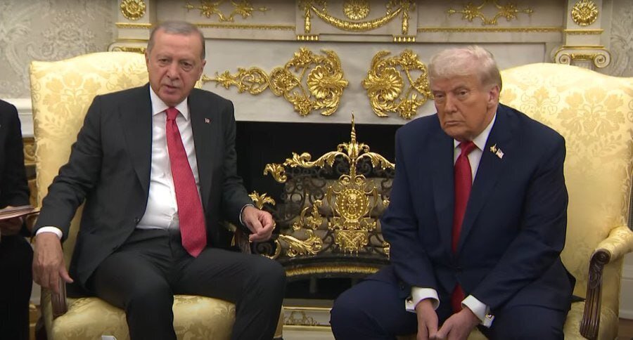 دیدار ترامپ و اردوغان در کاخ سفید + عکس