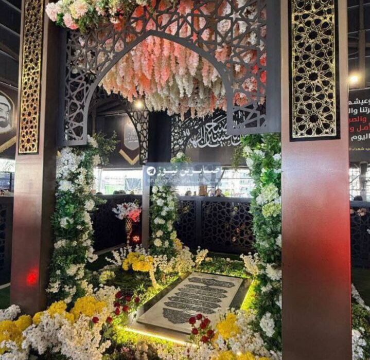 مزار سید حسن نصرالله آذینبندی شد