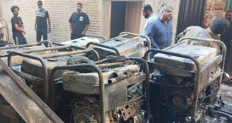 آتش در خیابان سعدی جنوبی زبانه کشید