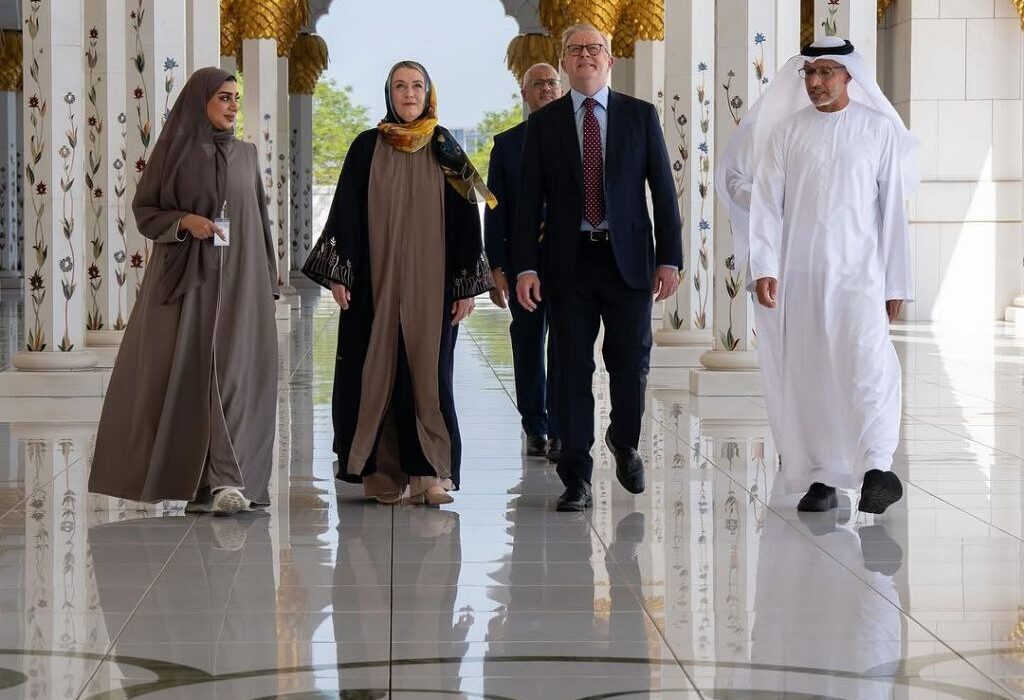 نخستوزیر استرالیا در مسجد شیخ زاید حضور یافت