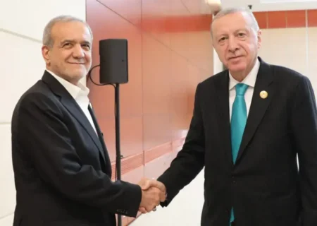 پزشکیان در دیدار با اردوغان در چین: «با حضور نیروهای فرامنطقه‌ای در قفقاز مخالفیم» / آمادگی ایران برای مذاکره با آمریکا