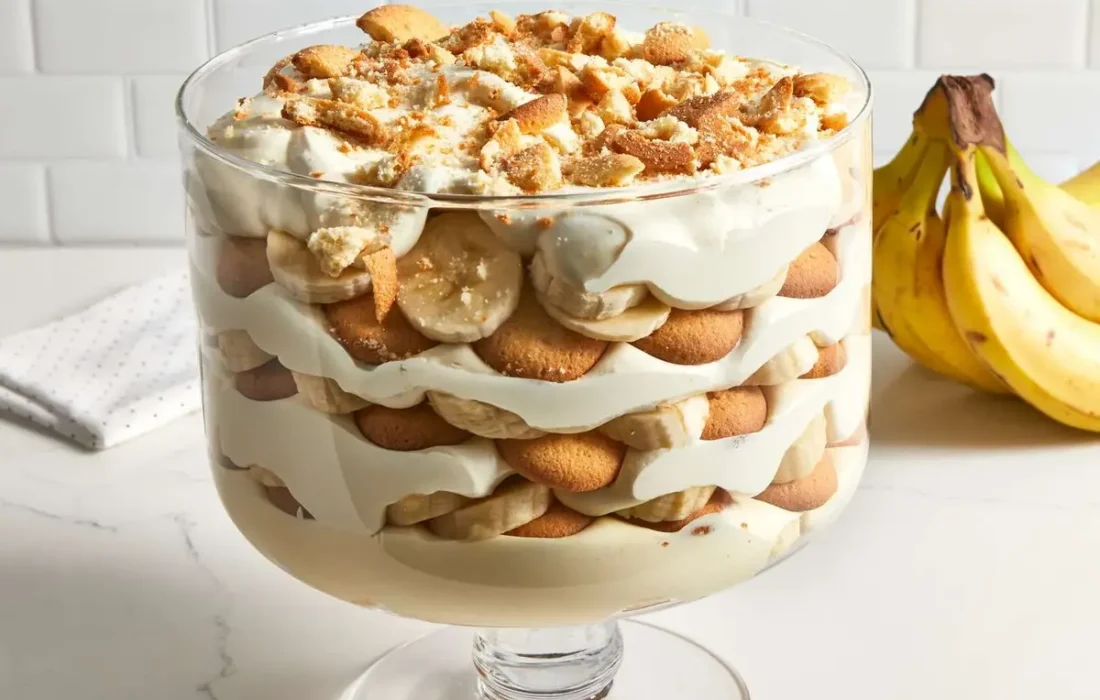 طرز تهیه پودینگ موز و گردو