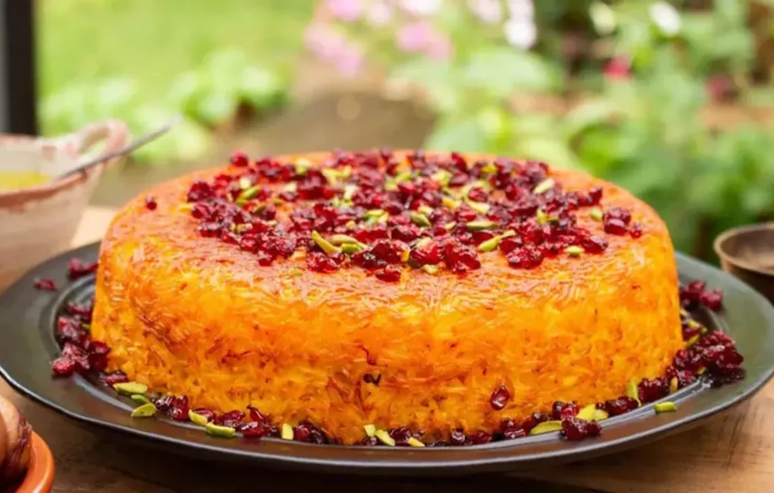 طرز تهیه ته چین با کباب مرغ و سماق