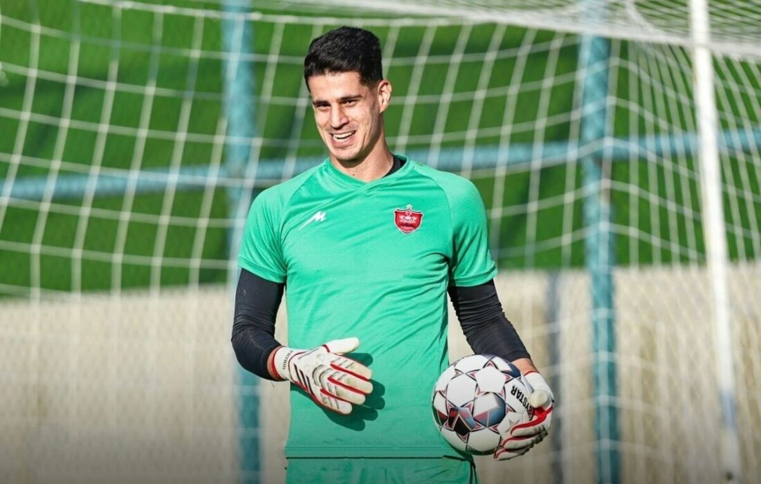 شلیک از راه دور و سیو دیدنی پیام نیازمند (فیلم)