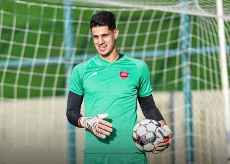 شلیک از راه دور و سیو دیدنی پیام نیازمند (فیلم)