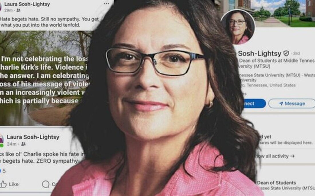 اخراج فوری معاون دانشگاه تنسی به خاطر پست جنجالی درباره چارلی کرک