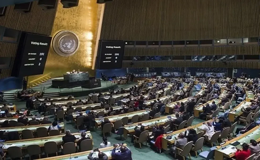 تصویب پیشنویس قطعنامه سازمان ملل برای تشکیل کشور فلسطین