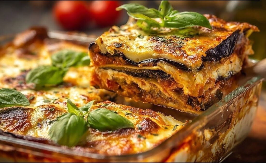 طرز تهیه لازانیای بادمجان به سبک سرآشپز مشهور ایتالیا (فیلم)