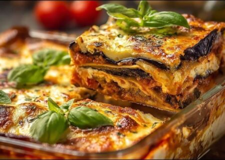طرز تهیه لازانیای بادمجان به سبک سرآشپز مشهور ایتالیا (فیلم)