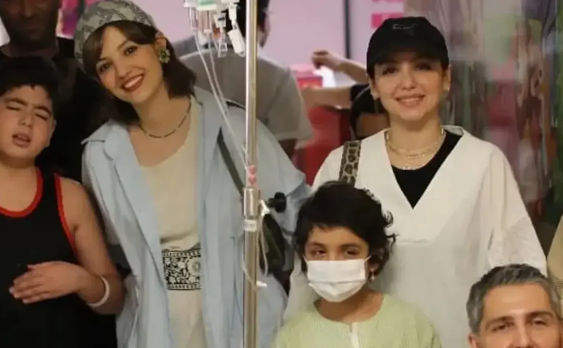 گزارش تصویری از حضور بازیگران فیلم «تاسیان» در موسسه خیریه محک