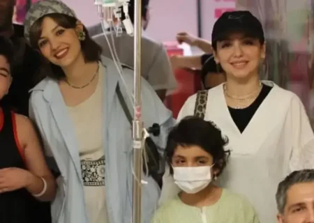 گزارش تصویری از حضور بازیگران فیلم «تاسیان» در موسسه خیریه محک