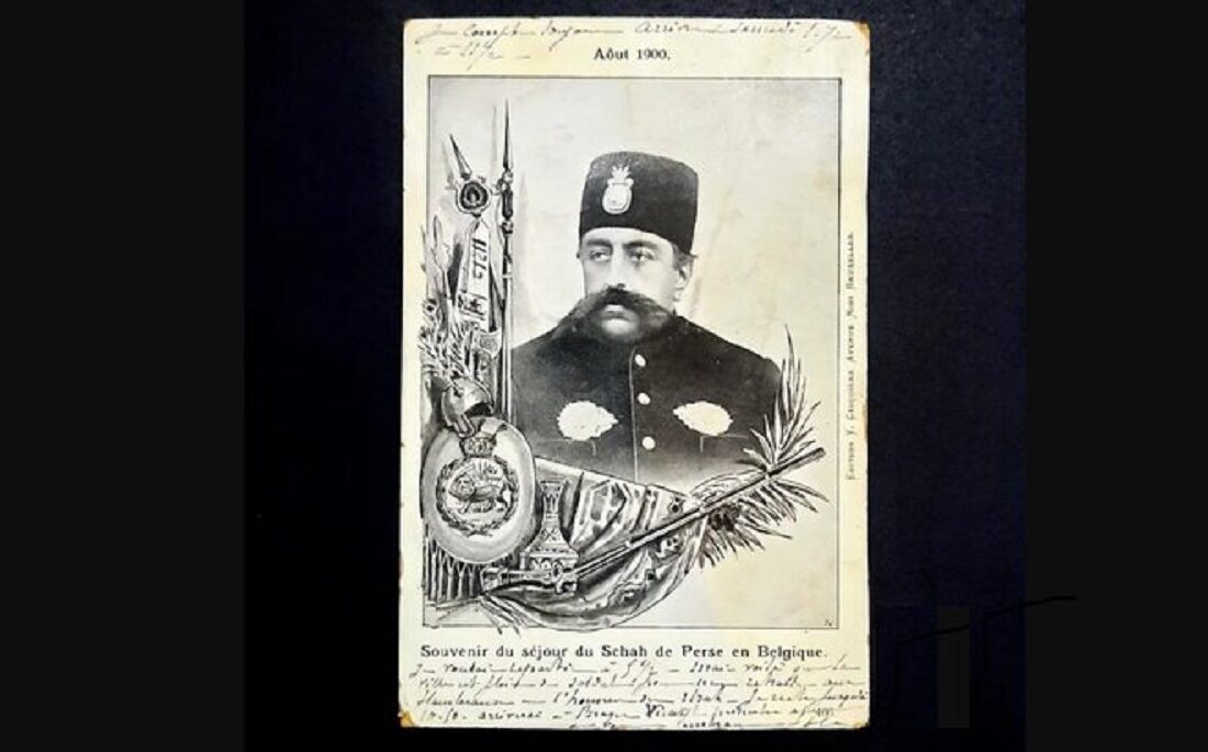 خاطرات مظفرالدینشاه قاجار: وزیرهمایون جهت خریدن ماشین چاپ اعلانات و کارتپستال به سوئیس رفته بود