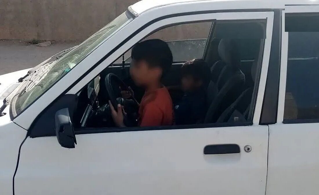 معرفی والدین راننده خردسال به مراجع قضائی