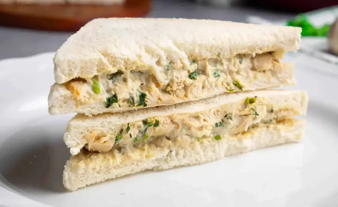 آموزش تهیه ساندویچ مرغ سرد سریع و خوشمزه (فیلم)