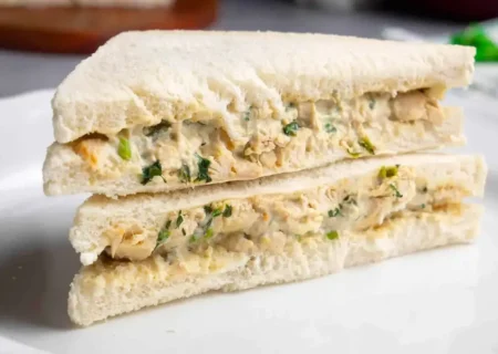 آموزش تهیه ساندویچ مرغ سرد سریع و خوشمزه (فیلم)