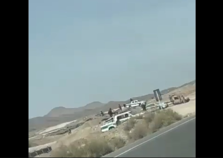 محل وقوع حمله تروریستی امروز در سیستان و بلوچستان (فیلم)