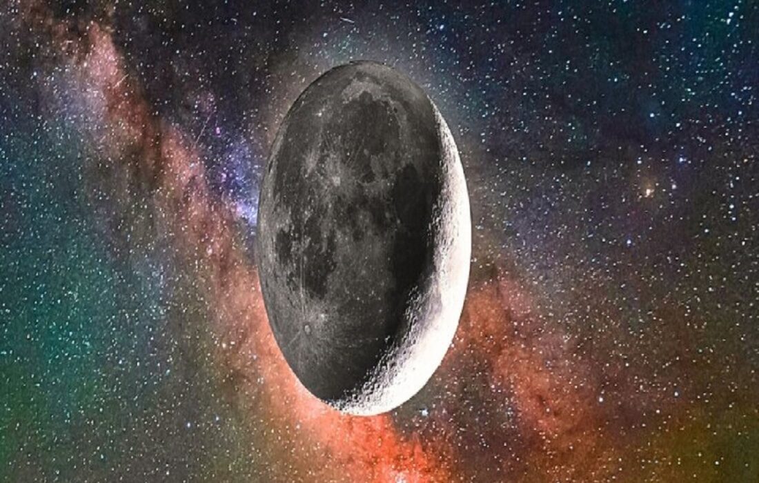 ماه در حال فرار کردن از زمین است