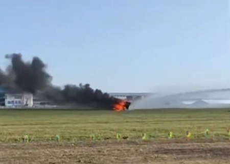 تصادف دو ماشین پرنده نمایشگاه هوایی چین (فیلم)