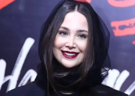 تینا یلان، بازیگر سریال «اجل معلق» در اکران «گوزن‌های اتوبان» (عکس)